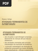 Atividades Permanentes de Alfabetização