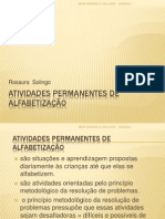 Atividades Permanentes Alfabetização