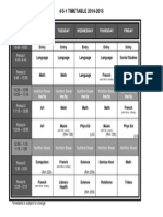 14-15 Timetable