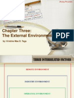 Chapter Three: The External Environment: By: Kristine Mae D. Taga