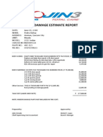 Cost and Estimate Report-damages
