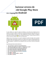 Como Solucionar Errores de Descarga Del Google Play Store en Equipos Android