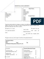 Residential Lease Agreement