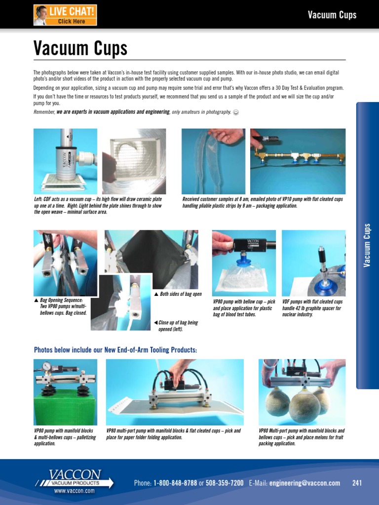Suction CupVaccum Holding Force Calculation Vacuum Pump