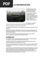 La Deforestacion