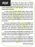 Contoh Karangan Aku Sebatang Pokok Kelapa