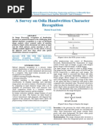 Download A Survey on Odia Handwritten Character Recognition by IJARTES SN238494263 doc pdf