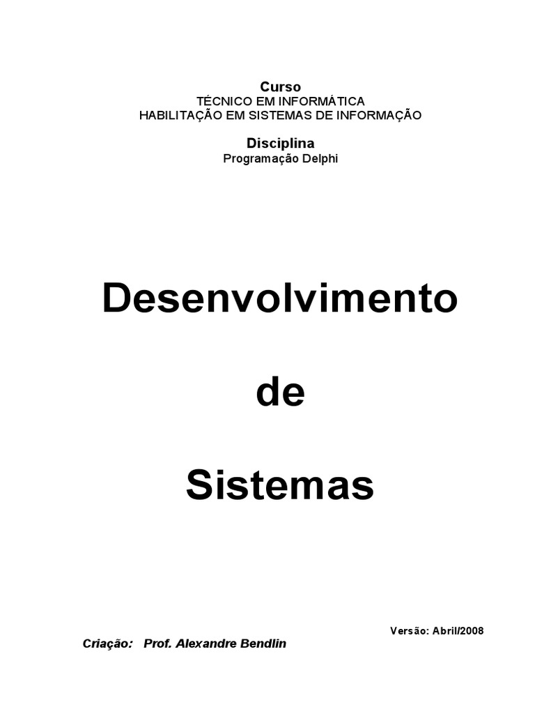 Delphi | PDF | Transação em base de dados | SQL