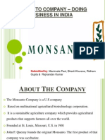 Monsanto Strategy