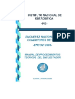 Manual Encuestador ENCOVI2006