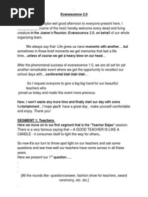 Event Hosting Script Pdf