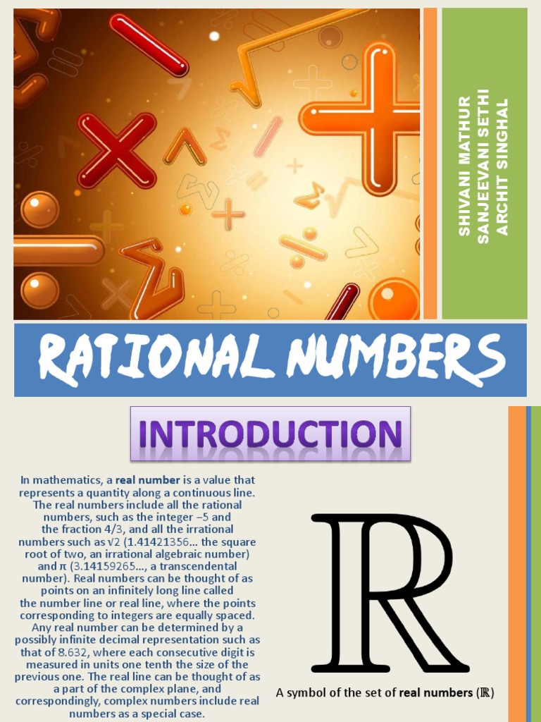 Rational Numbers PPT | Numbers | Rational Number