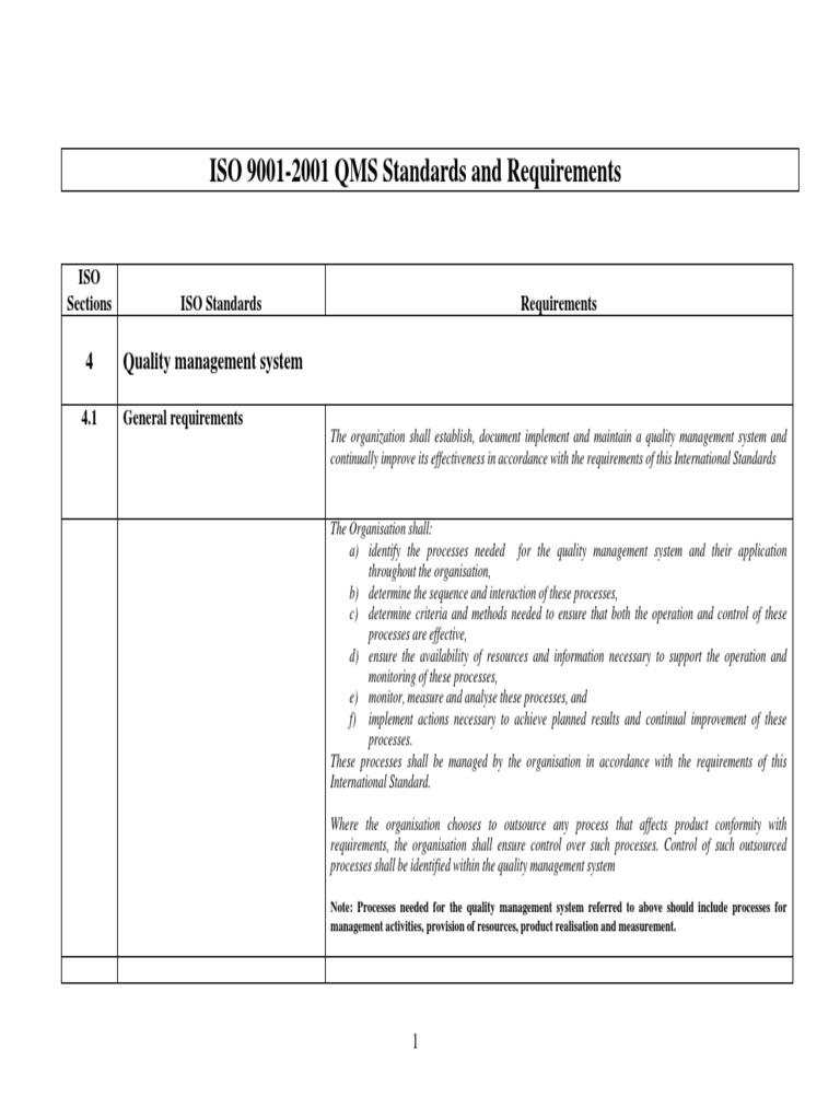 Iso 9001 2000 Standard | PDF