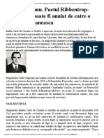 Stirile - Rol.ro - Print - Dosar Alexianu Pactul Ribbentrop Molotov Nu Poate Fi Anulat de Catre o Instanta Romaneasca 298055 PDF