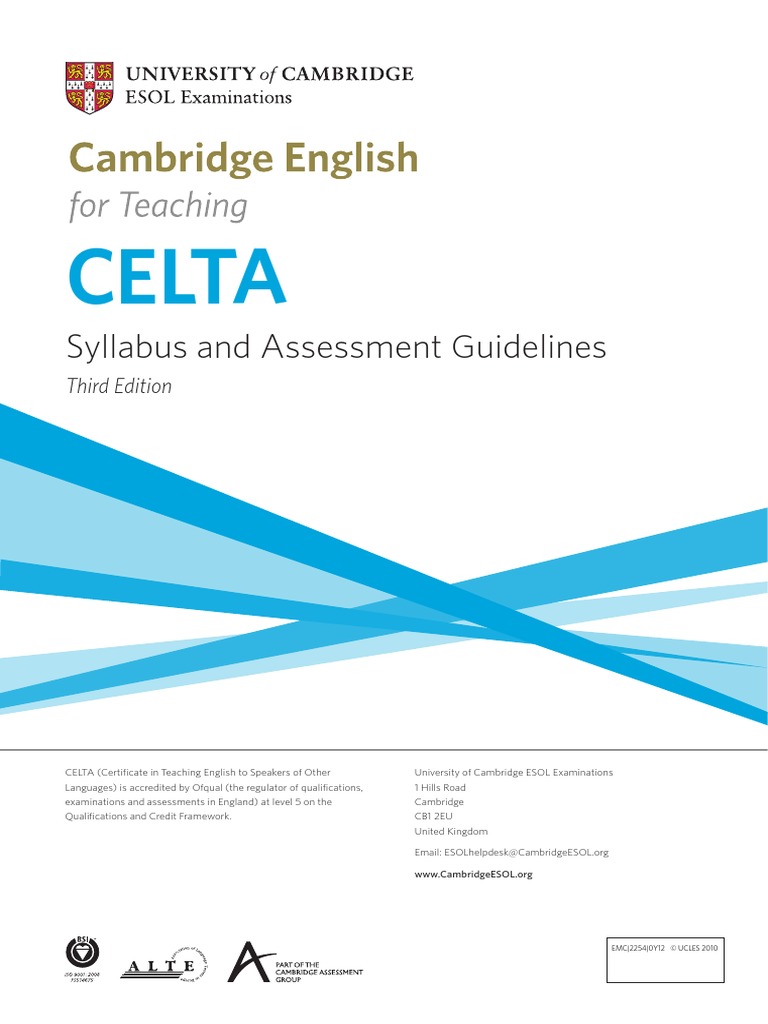 CELTA | English As A Second Or Foreign Language | Educational Assessment