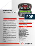 Manual and Remote Start Unit: Measurements Description