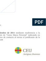 Taller de Marca Personal para Estudiantes y Licenciados (CEU)