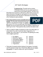 Act Math Strategies PDF