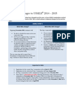 Changes to USMLE 2014-2015 Handout FINAL