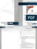 Manual de operação e manutenção de guincho de coluna 200/350/400kg