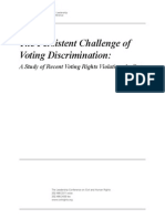 Racial Discrimination in Voting Whitepaper