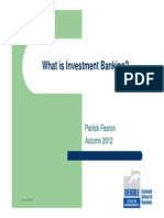 What is Investment Banking