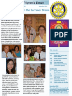 Rotary Club of Kyrenia Liman Newsletter September