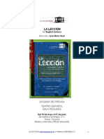 36 Dossier La Leccion