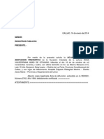 Solicitud aclaración anotación preventiva sucesión intestada Rosa Valderrama Abad Otiniano