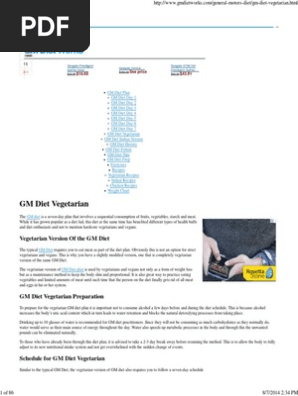 gm diet vegetarian