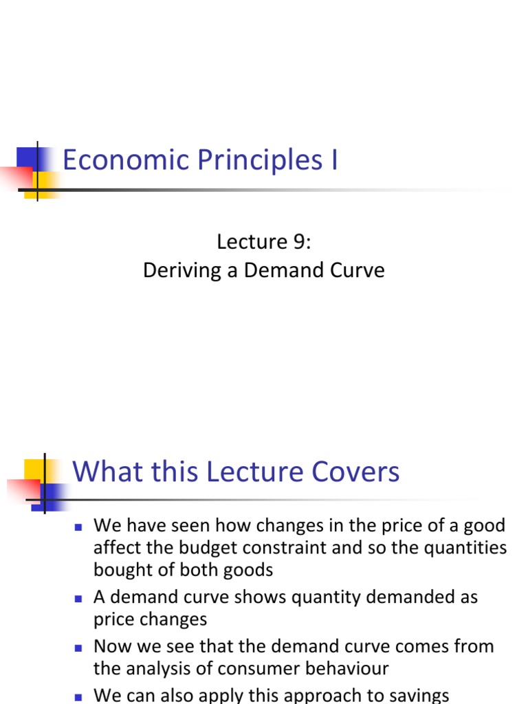 Demand Curve Derivation Explained | PDF