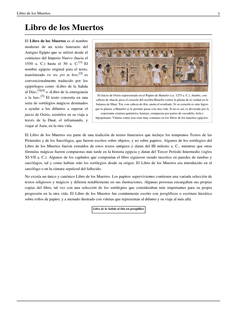 Libro de Los Muertos | PDF