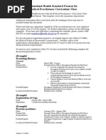 Standard Format For Medical Practitioner Cv Updated Physician Medicine
