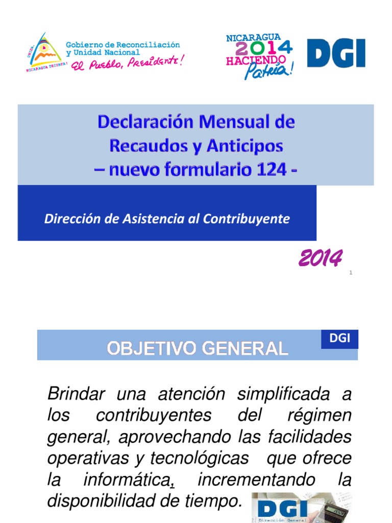Nueva Declaración Mensual. Formulario 124. | PDF | Poco | Impuestos