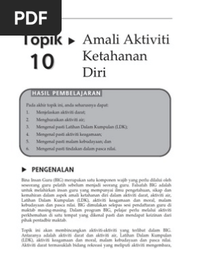 Aktiviti Dalam Perkhemahan Pdf
