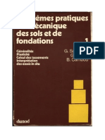 Problemes Pratiques de Mecanique Des Sols Et de Fondations 1 - Sanglerat Et Al - Dunod - FR-1