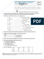 Cooperativa Especializada de Educación de Comfenalco Santander - Colegio Cooperativo Comfenalco English Subject