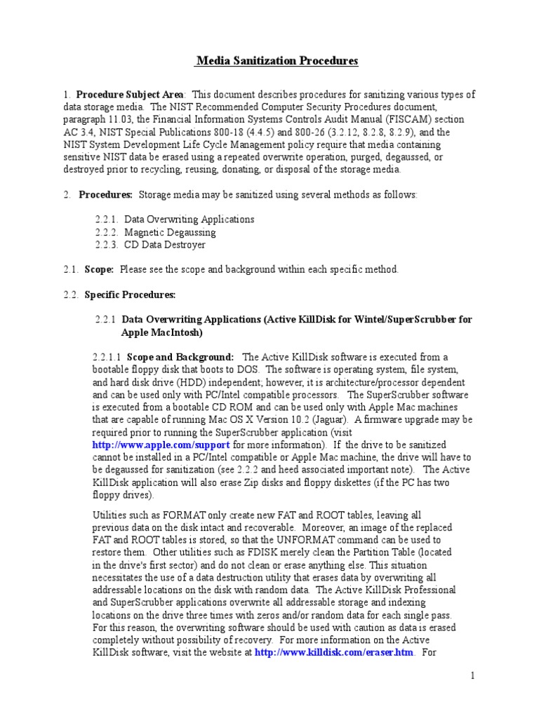 Proc Media Sanitization | PDF | Computer Hardware | Media Technology