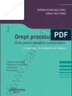 DREPT PROCESUAL CIVIL. GRILE PENTRU TESTAREA CUNOSTINTELOR – Cu explicatii ale variantelor de raspuns. Examen de licenta, admitere in profesie, definitivat, promovare (MODEL DE ABORDARE A UNEI GRILE - COPYRIGHT EDITURA HAMANGIU)