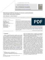 Operational Model For Planning The Harvest and Distribution