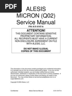 Alesis Micron q02 Service Manual