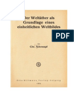 Weltäther Als Grundlage Einheitlichen Weltbildes 1934