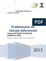 Problemario de Cálculo Diferencial