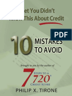 10 - Mistakes You Need To Know About Your Credit