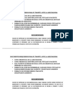 Documentos Requeridos Para Su Tramite Ante La Aseguradora