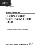 Bizhub PRO C500 - 8150 - 8050 - CF5001 Service Manual