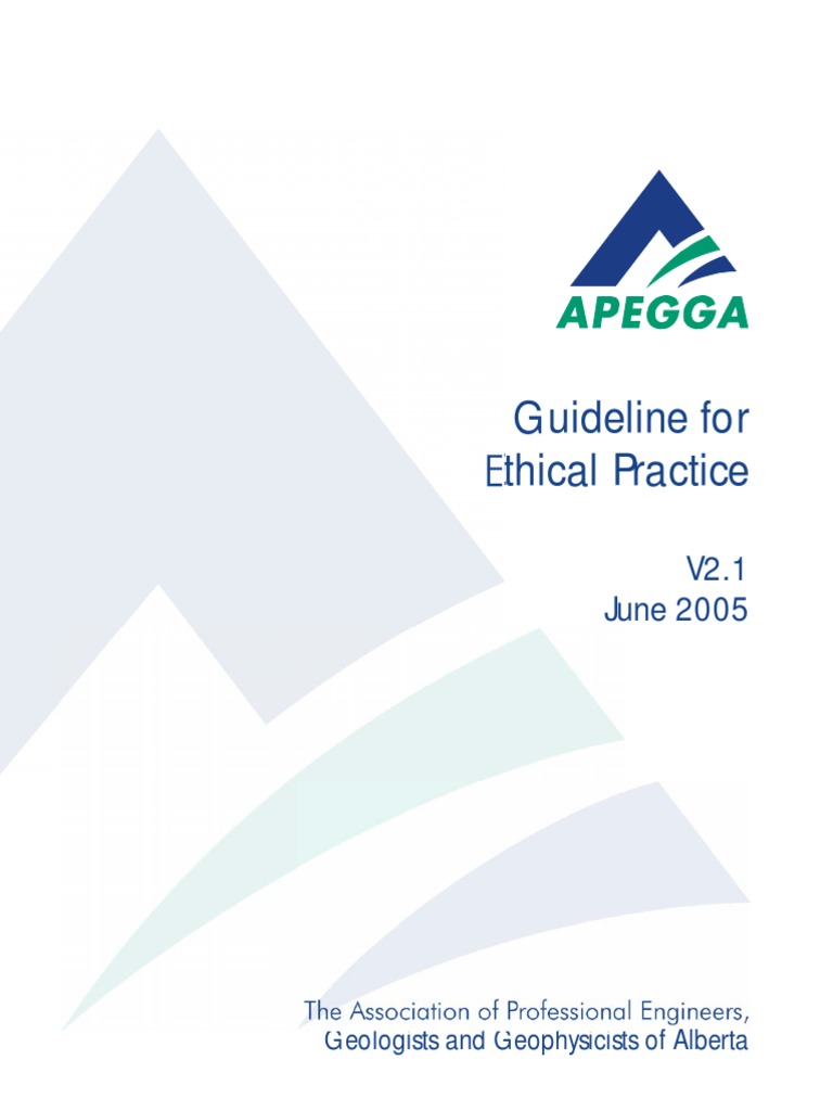 APEGA Guideline For Ethical Practice PDF | PDF | Profession ...