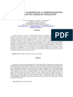 Proyecto de “Elaboracion y Comercializacion de Productos a Base de Chocolate”