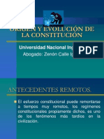 Origen y La Evolucion de La Constitucion