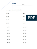 Extra Exercises 1 For Phidias Prime Factorization